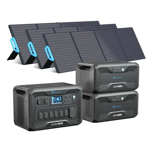 BLUETTI AC300 + 2*B300 + 3*PV200 | Solar Generator Kit - 