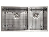 36 Chamonix Undermount Double Bowl DuraSnow® Stainless Steel