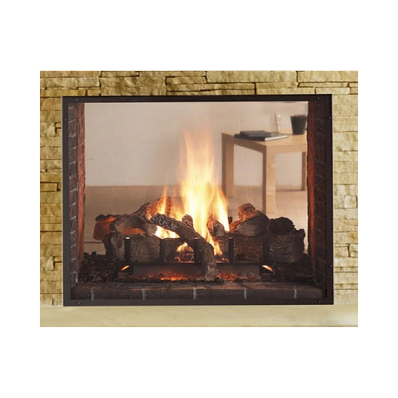 Double Sided Fireplace