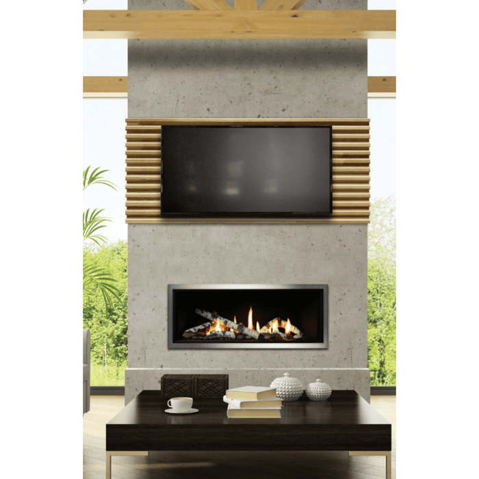 Kingsman ZCVRB47 47 Inch Zero Clearance Direct Vent Gas Fireplace in IPI Ignition