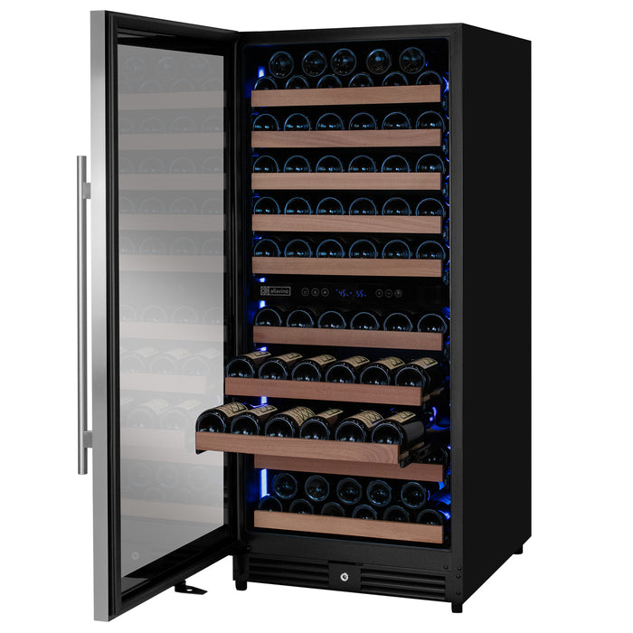 Open side with bottles