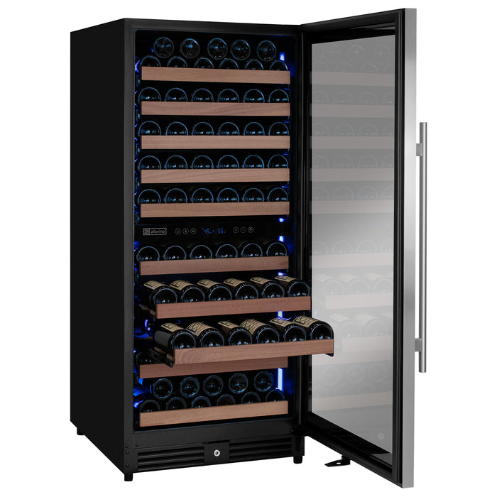 Open side with bottles