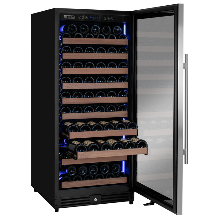 Open side with bottles