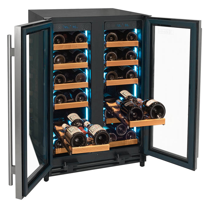 Side open with bottles