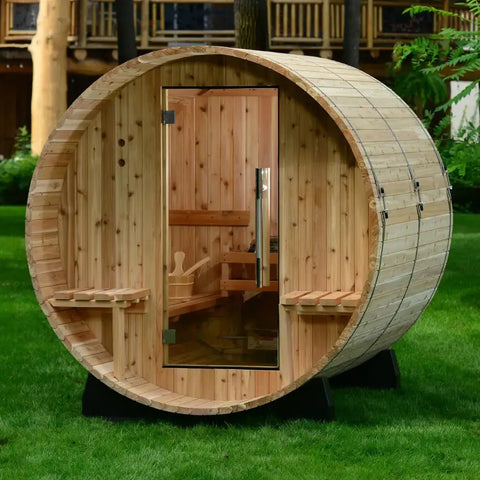 Almost Heaven Audra 2-4 Person Canopy Barrel Sauna