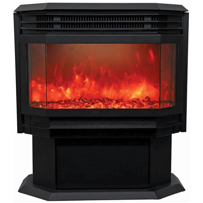 Amantii 26 Inch FS Lumina Smart Freestanding Electric Fireplace Red