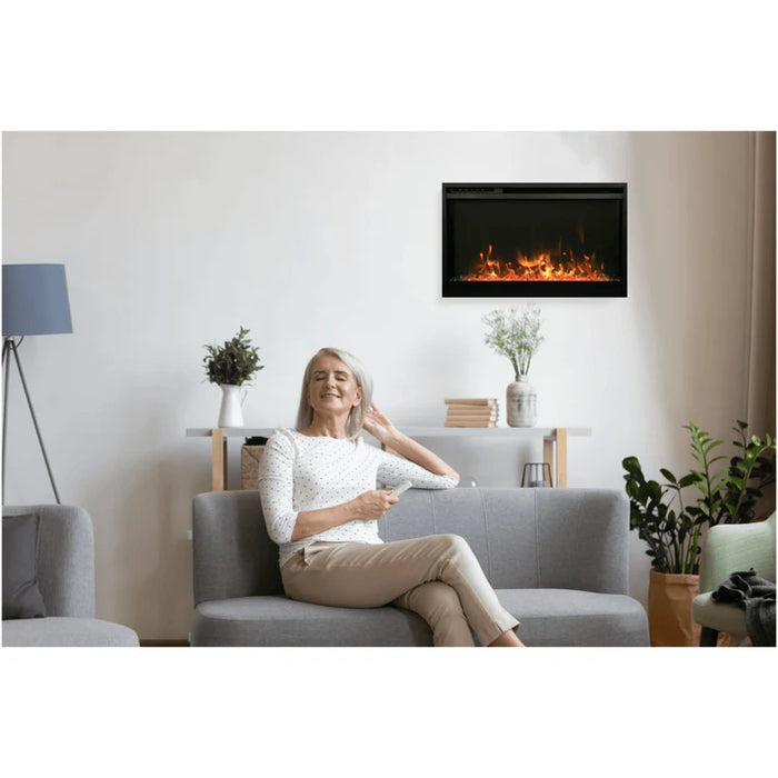 Amantii 26 Inch Traditional Xtraslim Smart Electric Fireplace Attached