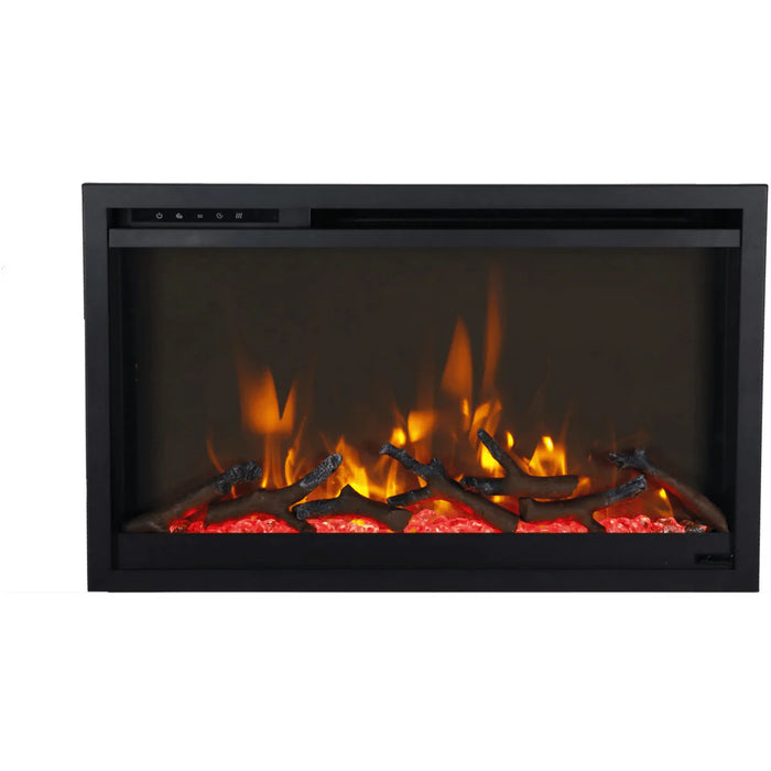 Amantii 33 Inch Traditional Xtraslim Smart Electric Fireplace Logs