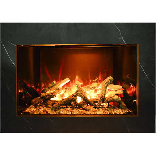 Amantii 38 Inch Signature Built-In Electric Fireplace with Patented Optimyst Technology Front