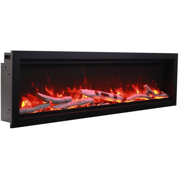 Amantii 42 Inch Symmetry Bespoke Indoor/Outdoor Built-In Electric Fireplace Logs