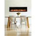 Amantii 42 Inch Symmetry Bespoke Indoor/Outdoor Built-In Electric Fireplace Attached