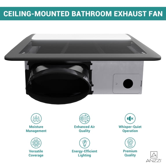 Ceiling mounted bathroom exhaust fan