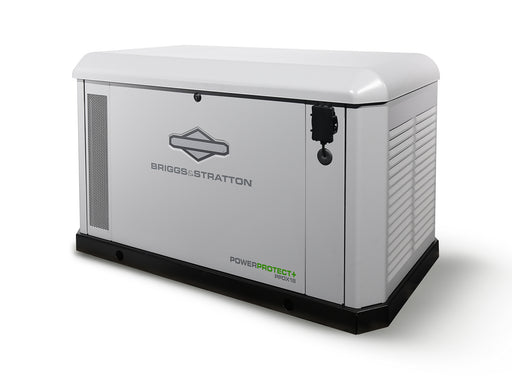 Briggs & Stratton 040760 PowerProtect Series DX PP18DX+ Standby Generator | 18/18kW (LP/NG) | 120/240V | Alum Enclosure | GC-1033 Controller with EnergyTrak* | 10 Year Warranty Right