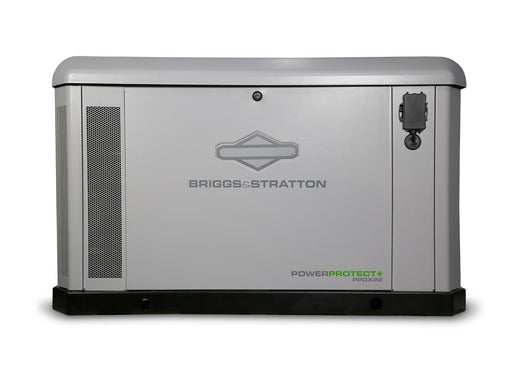 Briggs & Stratton 040790 PowerProtect Series DX PP22DX+ Standby Generator | 22/22kW (LP/NG) | 120/240V | Alum Enclosure | GC-1033 Controller with EnergyTrak* | 10 Year Warranty Main