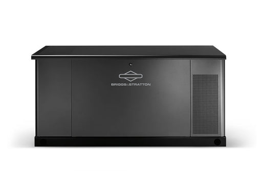 Briggs & Stratton 076880 30kW Fortress Standby Generator | Liquid Cooled - LP/NG | Steel enclosure | Block heater Included | B&S Controller | 6 Year Warranty Front