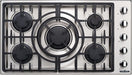 Capital 36 Inch Maestro 5 Sealed Burners Gas Drop-In Cooktop Upper View