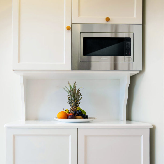 Cosmo 24 Inch Countertop Microwave Oven with 2.2 Cu. Ft. Capacity - COS-BIM22SSB Attached