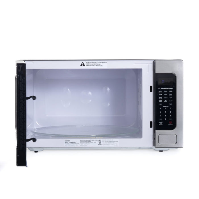 Cosmo 24 Inch Countertop Microwave Oven with 2.2 Cu. Ft. Capacity - COS-BIM22SSB Open