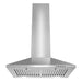 Cosmo 24 Inch Ducted Wall Mount Stainless Steel Range Hood with LED Lighting and Permanent Filters - COS-6324EWH Front