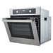 Cosmo 24 Inch Electric Built-In Wall Oven with 2.5 Cu. Ft. Capacity, 8 Functions and Turbo True European Convection Side