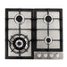 Cosmo 24 Inch Gas Stainless Steel Cooktop with 4 Sealed Burners - COS-640STX-E Front