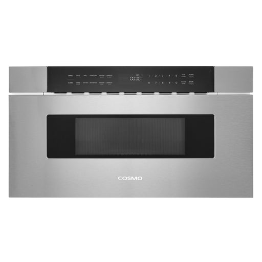 Cosmo 30 Inch Built In Microwave Stainless Steel Drawer with Automatic Presets, Touch Controls, Defrosting Rack and 1.2 Cu. Ft. Capacity - COS-MWD3012NHSS Main