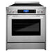 Cosmo 30 Inch Commercial Style 5 Cu. Ft. Single Oven Electric Stainless Steel Range with 7 Function Convection Oven - COS-305AERC Front
