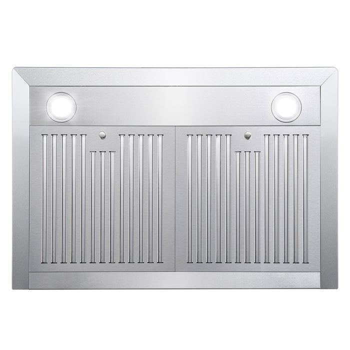 Cosmo 30 Inch Ducted Wall Mount Stainless Steel Range Hood with LED Lighting and Permanent Filters - COS-63175 Air Flow