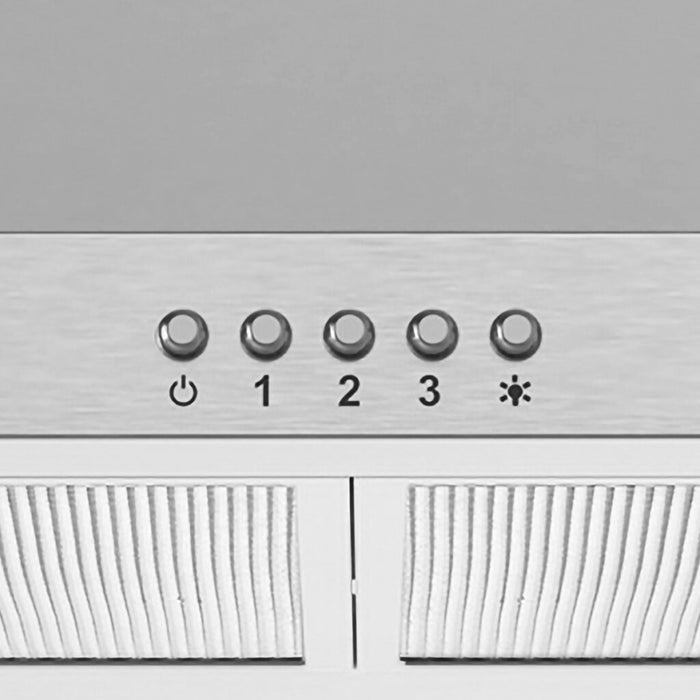 Cosmo 30 Inch Ducted Wall Mount Stainless Steel Range Hood with LED Lighting and Reusable Filters - COS-63024P Buttons