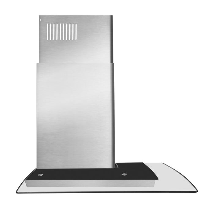 Cosmo 30 Inch Ducted Wall Mount Stainless Steel Range Hood with Touch Controls, LED Lighting and Permanent Filters - COS-668AS750 Side