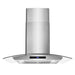 Cosmo 30 Inch Ducted Wall Mount Stainless Steel Range Hood with Touch Controls, LED Lighting and Permanent Filters - COS-668AS750 Front