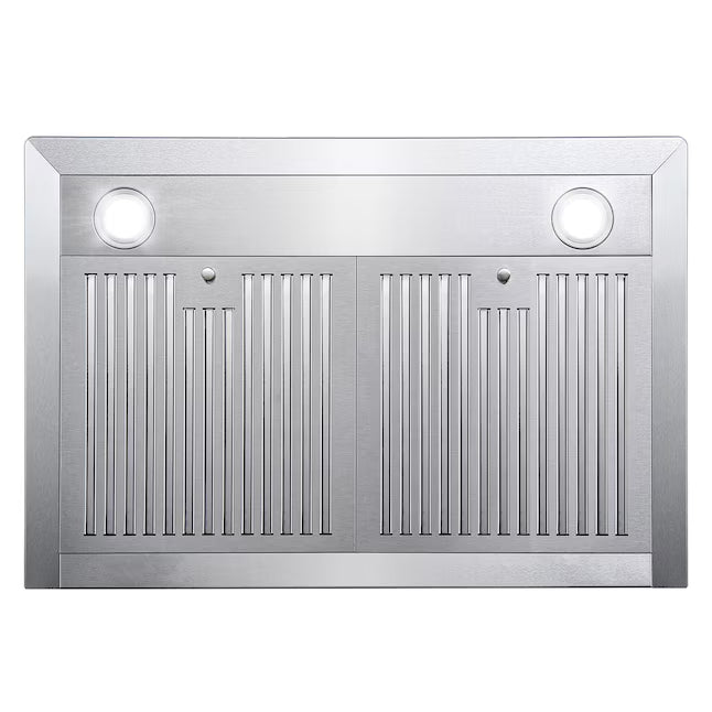 Cosmo 30 Inch Ductless Wall Mount Stainless Steel Range Hood with LED Lighting and Carbon Filter Kit for Recirculating - COS-63175S-DL Air Flow
