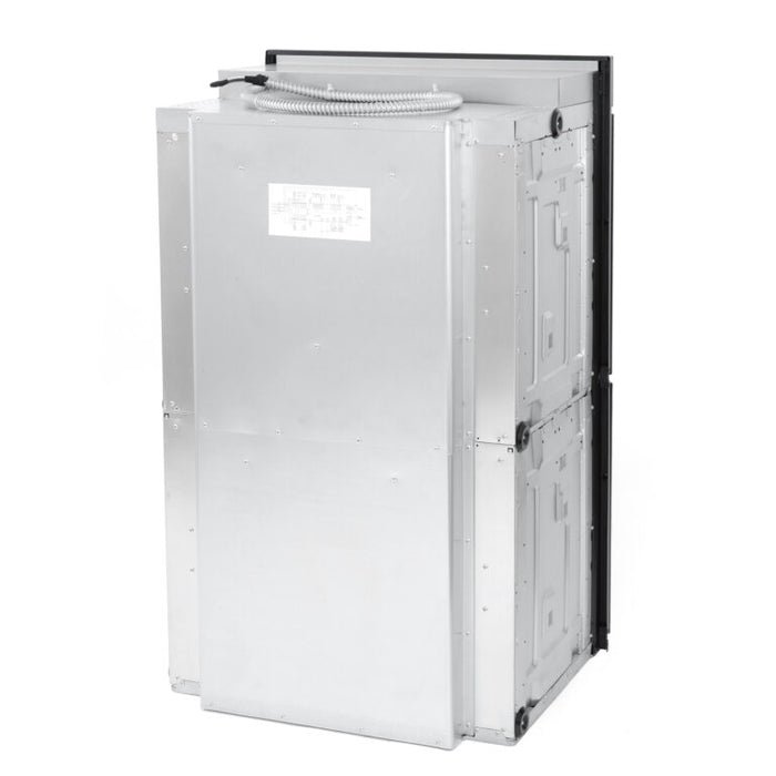 Cosmo 30 Inch Electric Stainless Steel Double Wall Oven with 5 Cu. Ft. Capacity, Turbo True European Convection, 7 Cooking Modes and Self-Cleaning Back