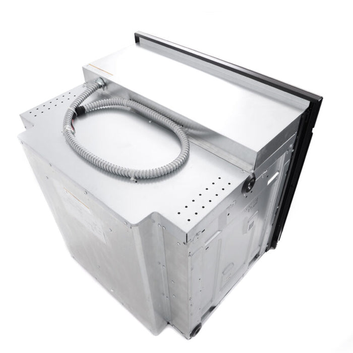 Cosmo 30 Inch Electric Stainless Steel Single Wall Oven with 5 Cu. Ft. Capacity, True European Convection and Self Cleaning Back