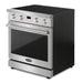 Cosmo 30 Inch Haven Collection 4.8 Cu. Ft. Electric Stainless Steel Range with 4 Burner Glass Cooktop and Convection Oven - COS-ERC304KBD Side