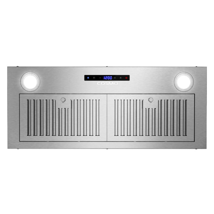 Cosmo 30 Inch Lumin Collection 380 CFM Ducted Insert Stainless Steel Range Hood with Touch Controls and LED Lights - COS-30IRHS Filter