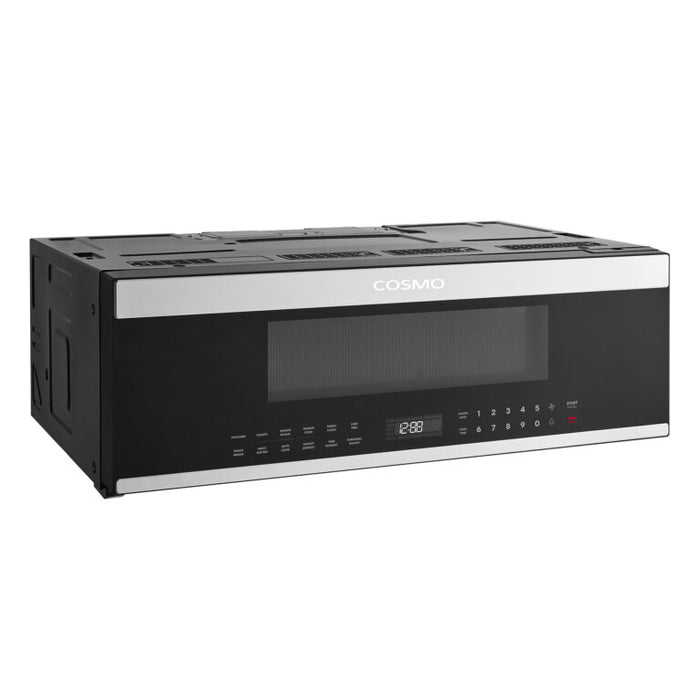 Cosmo 30 Inch Slim Over the Range Microwave with Automatic Presets, Soft Touch Controls and 1.2 Cu. Ft. Capacity - COS-3012ORLP1SS Side