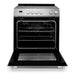 Cosmo 30 Inch Stellar Collection 5.0 Cu. Ft. Electric Stainless Steel Range with 4 Burner Glass Cooktop and Convection Oven - COS-ERD304K Open