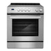 Cosmo 30 Inch Stellar Collection 5.0 Cu. Ft. Electric Stainless Steel Range with 4 Burner Glass Cooktop and Convection Oven - COS-ERD304K Main