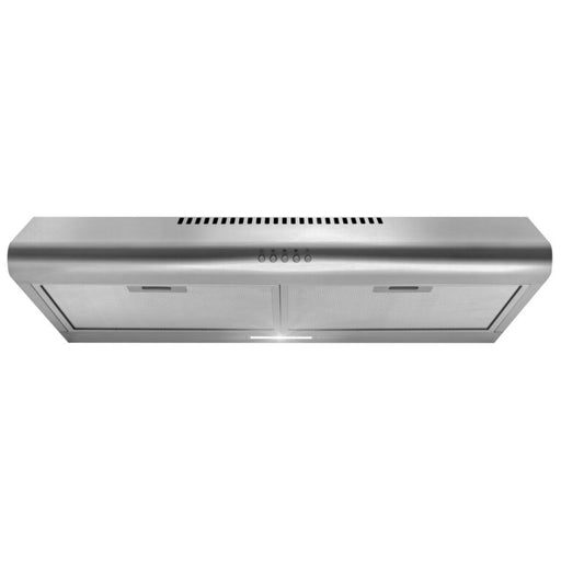 Cosmo 30 Inch Under Cabinet Stainless Steel Range Hood with Ducted/Ductless Convertible Duct, Slim Kitchen Stove Vent with, 3 Speed Exhaust Fan, Reusable Filter and LED Lights - COS-5MU30 Front