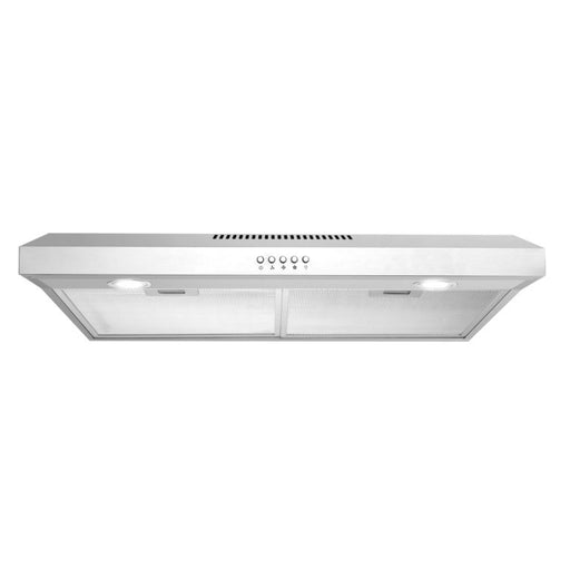 Cosmo 30 Inch Under Cabinet Stainless Steel Range Hood with Ducted/Ductless Convertible Slim Kitchen Over Stove Vent, 3 Speed Exhaust Fan, Reusable Filter and LED Lights - COS-5U30 Front