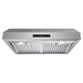 Cosmo 30 Inch Under Cabinet Stainless Steel Range Hood with LED Light, 380 CFM, Permanent Filter and Convertible from Ducted to Ductless - UMC30 Front
