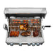 Cosmo 32 Inch Built In Propane Gas Stainless Steel Grill with 5 Burners, Infrared Rotisserie and Knob LED Lighting - COS-BGGN325K Food