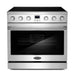 Cosmo 36 Inch Commercial Style 6.0 Cu. Ft. Electric Stainless Steel Range with 5 Burner Glass Cooktop and Convection Oven - COS-ERC365KBD Main