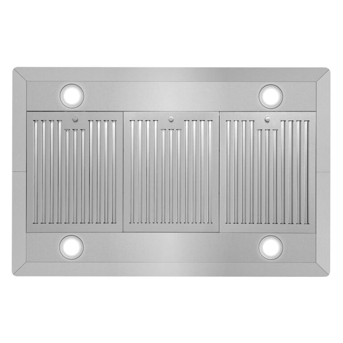 Cosmo 36 Inch Ducted Island Stainless Steel Range Hood with 380 CFM, 3-Speed Fan, Permanent Filters and LED Lights - COS-63ISS90 Filter