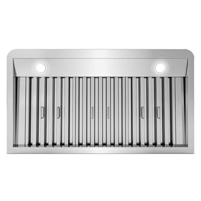 Cosmo 36 Inch Ducted Under Cabinet Stainless Steel Range Hood with Touch Display, LED Lighting and Permanent Filters - COS-QS90 Filter