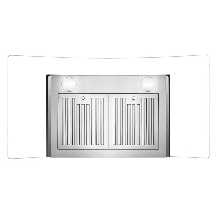 Cosmo 36 Inch Ducted Wall Mount Stainless Steel Range Hood with LED Lighting and Permanent Filters - COS-668A900 Air Flow