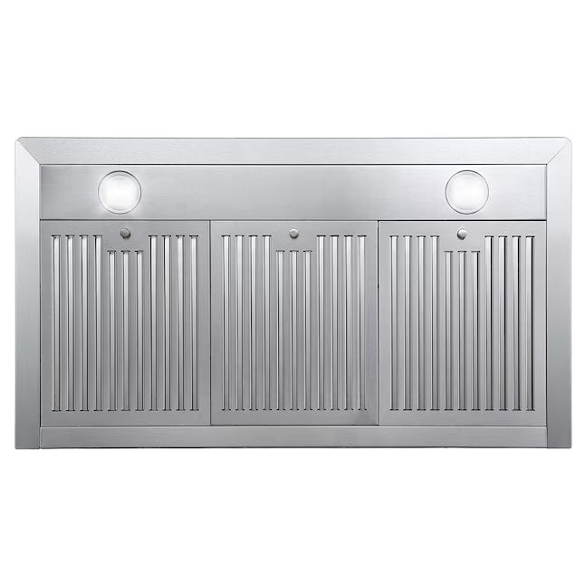 Cosmo 36 Inch Ductless Wall Mount Stainless Steel Range Hood with LED Lighting and Carbon Filter Kit for Recirculating - COS-63190S-DL Air Flow