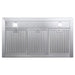 Cosmo 36 Inch Ductless Wall Mount Stainless Steel Range Hood with LED Lighting and Carbon Filter Kit for Recirculating - COS-63190S-DL Air Flow