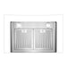 Cosmo 36 Inch Ductless Wall Mount Stainless Steel Range Hood with LED Lighting and Carbon Filter Kit for Recirculating - COS-668AS900-DL Air Flow